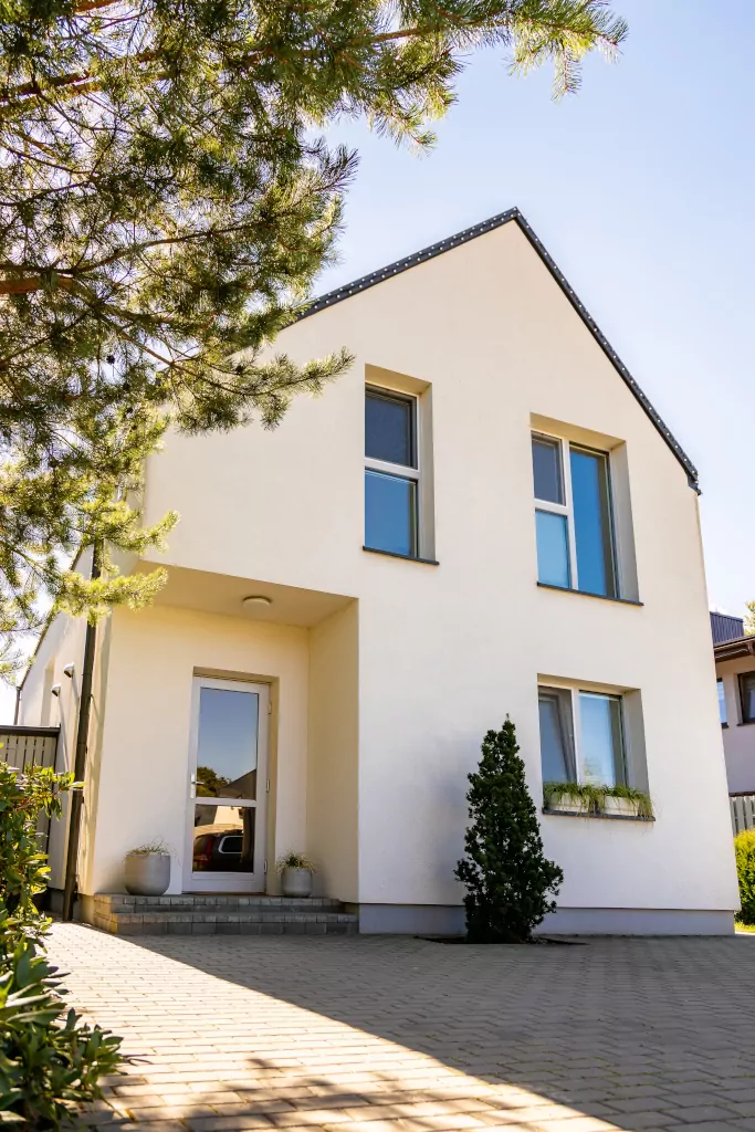 Front view of a house