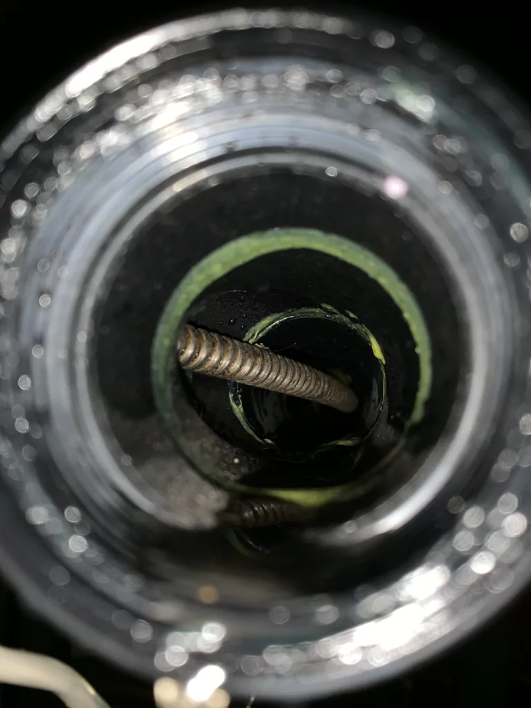 Drain pipe close up