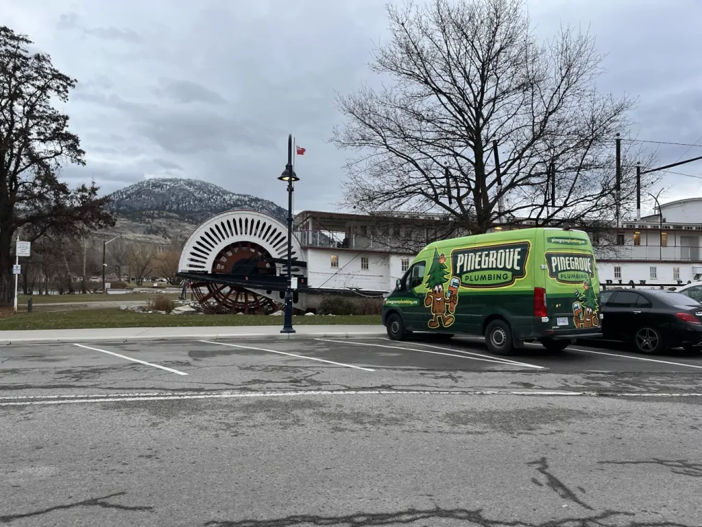 Pinegrove van in a parking lot